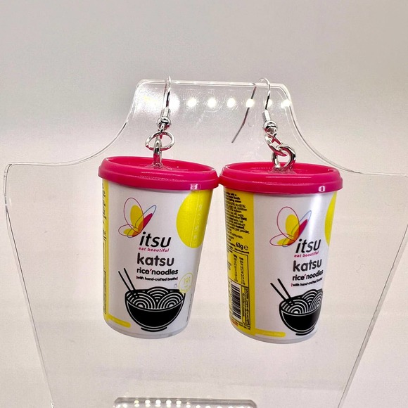 Itsu Katsu Earrings - Mini Brands Earrings - Ramen Earrings - Japanese Accessory - Picture 1 of 10